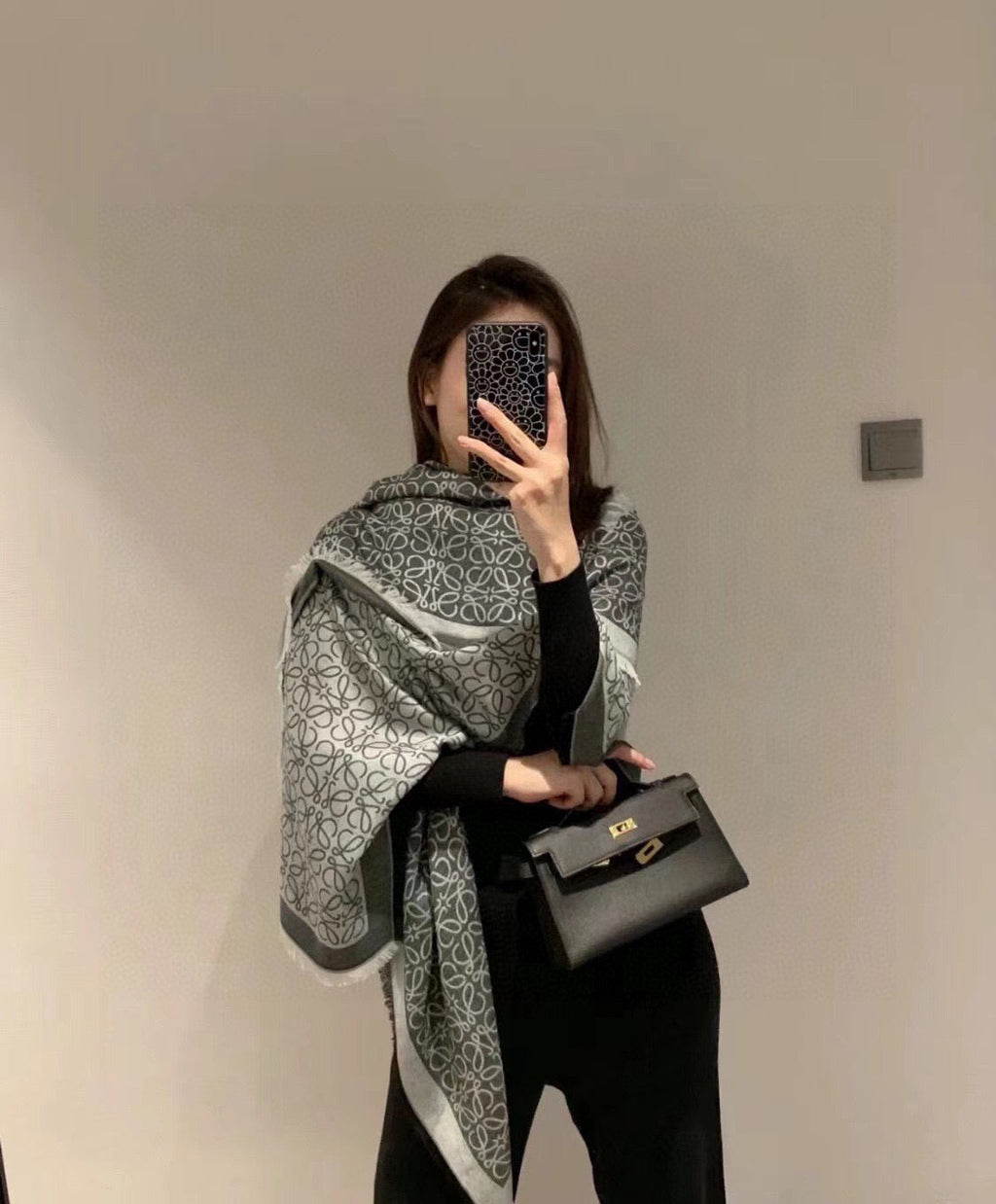 LOEWE 26S SCARF 140 IN CASHMERE SILK 266416