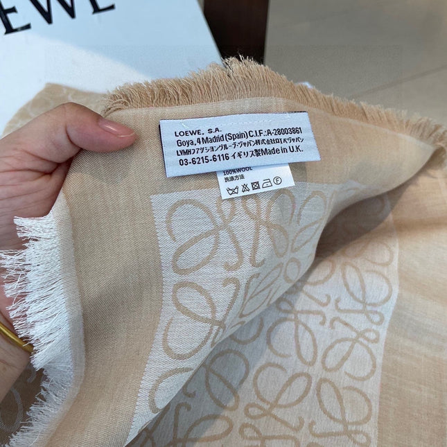 LOEWE 26S SCARF 140 IN CASHMERE SILK 266417