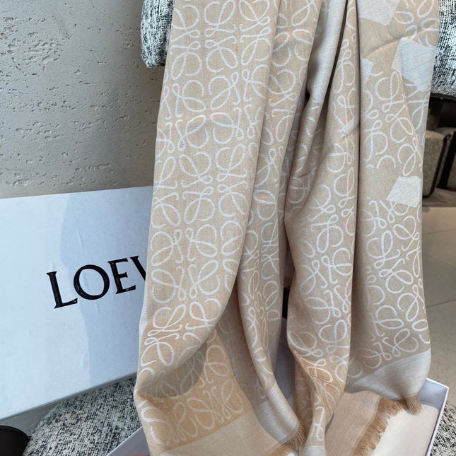 LOEWE 26S SCARF 140 IN CASHMERE SILK 266417