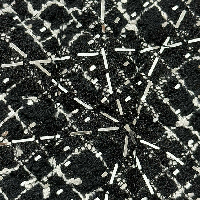 HOBO BAG 23 IN BLACK MIX WHITE TWEED GOLD HARDWARE