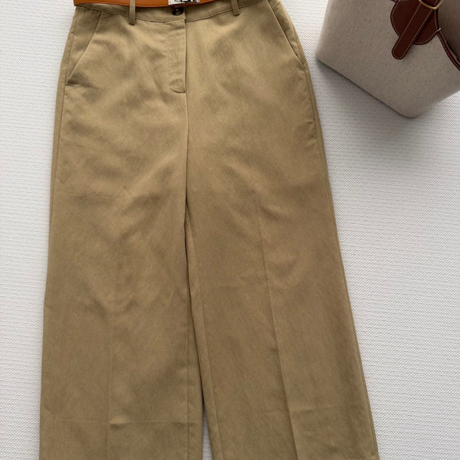 HERMES 26S WIDE LEG CROPPED PANTS 556