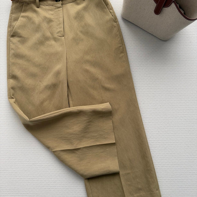HERMES 26S WIDE LEG CROPPED PANTS 556