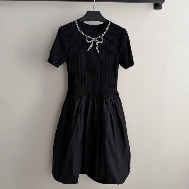 VALENTINO 26S SHORT SLEEVE KNIT DRESS 213