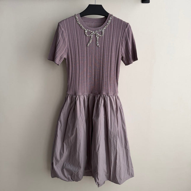 VALENTINO 26S SHORT SLEEVE KNIT DRESS 212