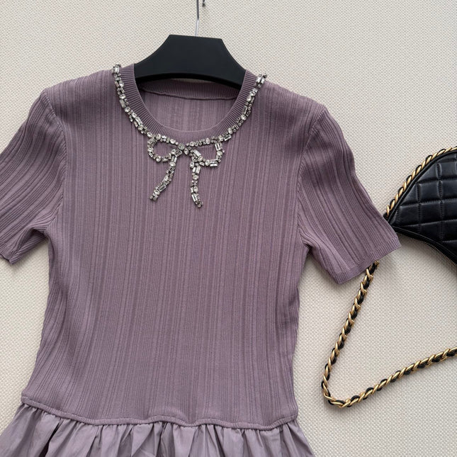 VALENTINO 26S SHORT SLEEVE KNIT DRESS 212