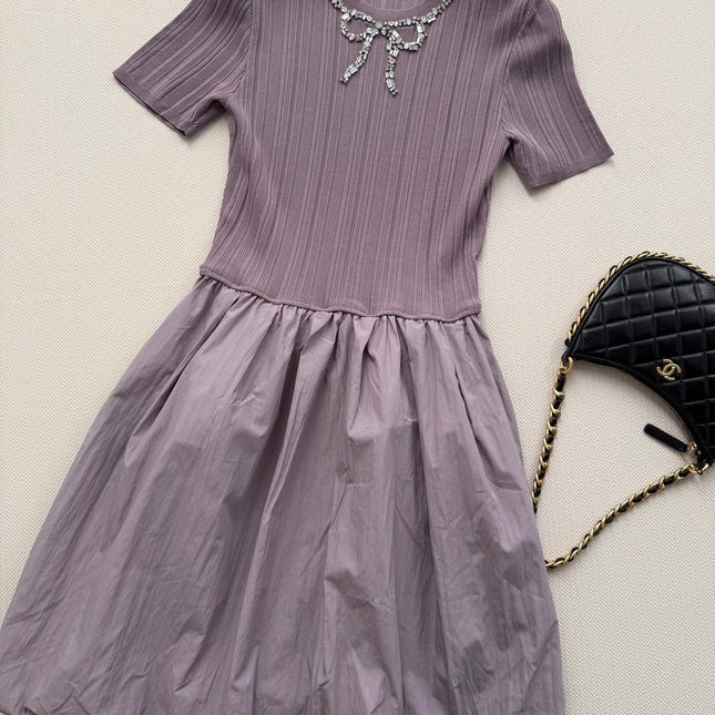 VALENTINO 26S SHORT SLEEVE KNIT DRESS 212