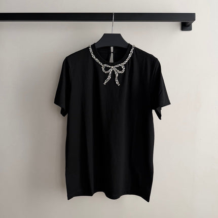VALENTINO 26S BOW DETAIL T-SHIRT 211