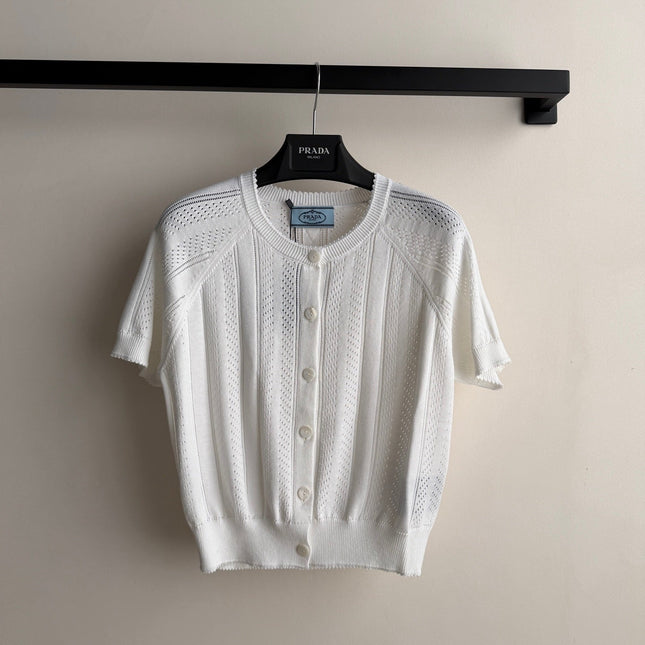 PRADA 26S SHORT-SLEEVED SWEATER STYLE 875