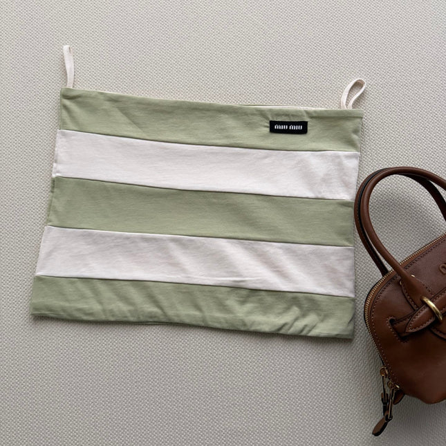 MIUMIU 26S STRIPED BANDEAU TOP STYLE 1114
