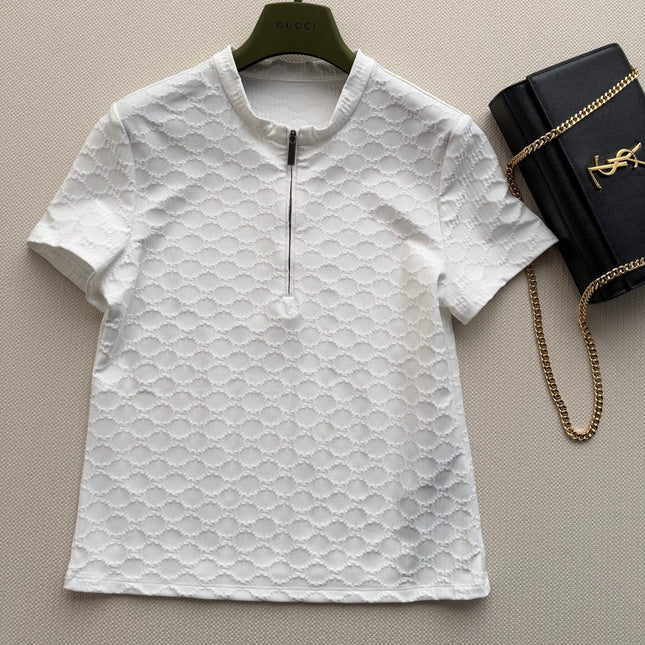 GUCCI 26S SHORT-SLEEVE KNIT T-SHIRT 472