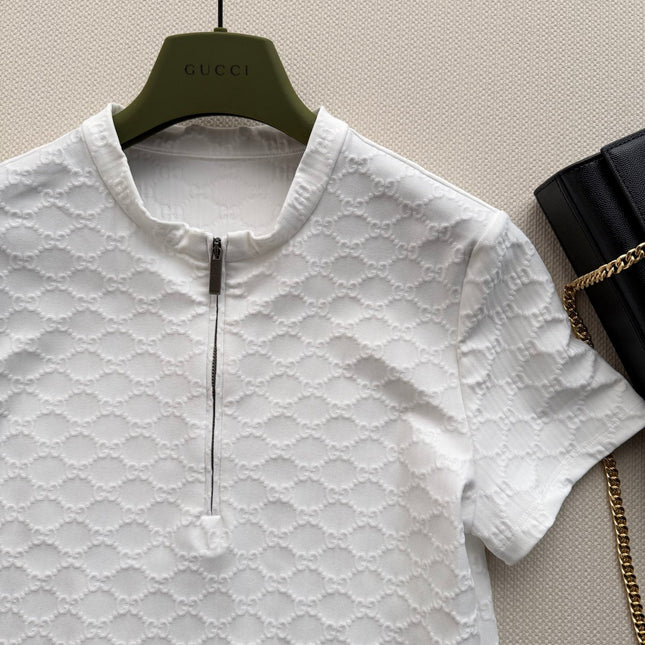 GUCCI 26S SHORT-SLEEVE KNIT T-SHIRT 472