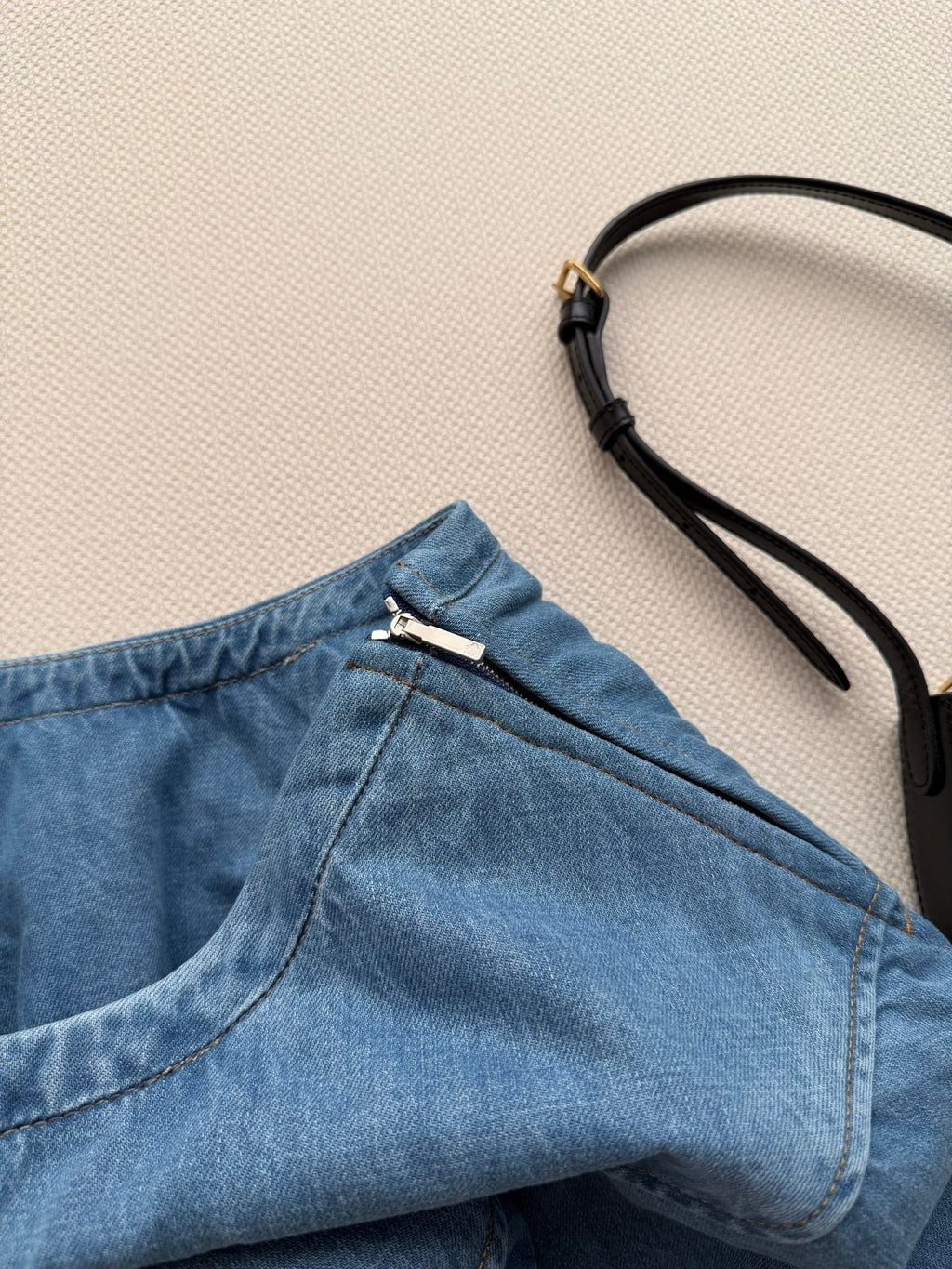 LOEWE 26S BALLOON DENIM SKIRT 547