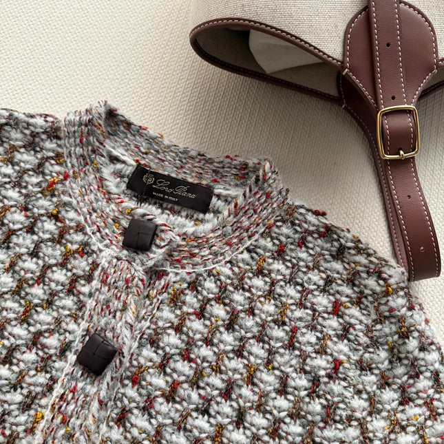 LORO PIANA 26S KNIT CARDIGAN JACKET 894
