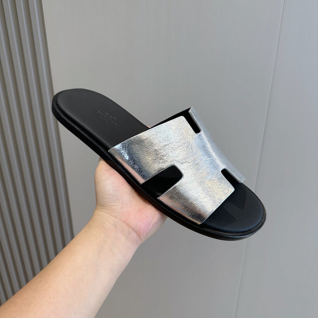 HM IZMIR SANDAL SILVER CALFSKIN