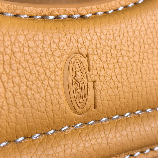 GOYA 26S BELUGA MINI BAG 23CM IN HONEY YELLOW GOYARDINE CANVAS AND CALFSKIN