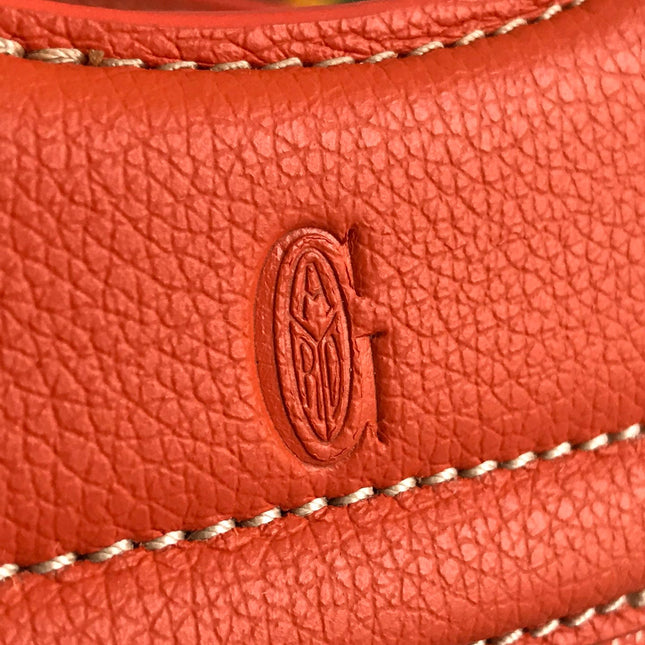 GOYA 26S BELUGA MINI BAG 23CM IN RED ORANGE GOYARDINE CANVAS AND CALFSKIN