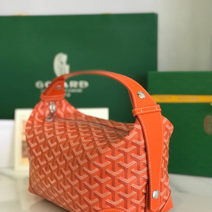 GOYA 26S BOEING 25CM IN ORANGE GOYARDINE CANVAS AND CALFSKIN