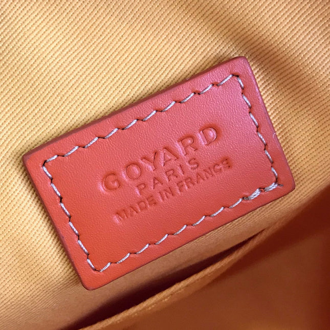 GOYA 26S BOEING 25CM IN ORANGE GOYARDINE CANVAS AND CALFSKIN