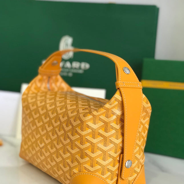 GOYA 26S BOEING 25CM IN HONEY YELLOW GOYARDINE CANVAS AND CALFSKIN