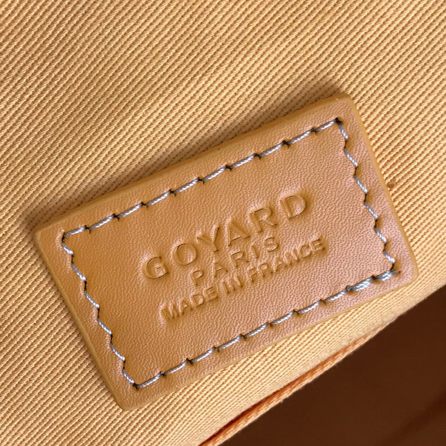 GOYA 26S BOEING 25CM IN HONEY YELLOW GOYARDINE CANVAS AND CALFSKIN