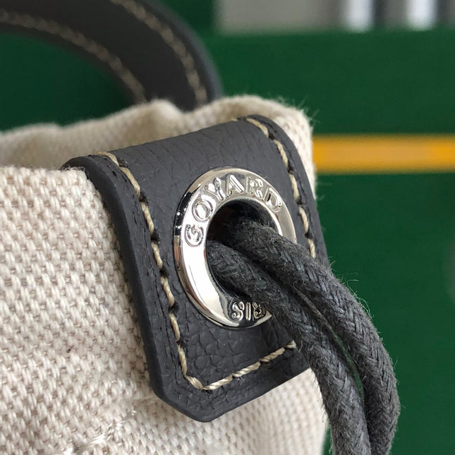 GOYA 26S BELUGA MINI BAG 23CM IN GREY GOYARDINE CANVAS AND CALFSKIN