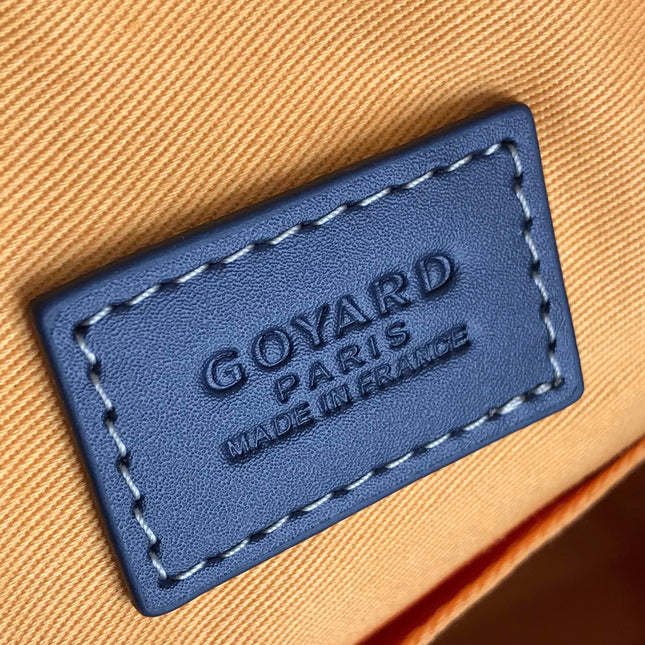 GOYA 26S BOEING 25CM IN NAVY BLUE GOYARDINE CANVAS AND CALFSKIN