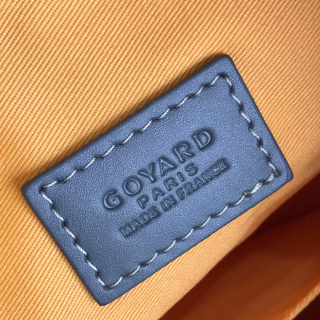GOYA 26S BOEING 25CM IN GREY GOYARDINE CANVAS AND CALFSKIN
