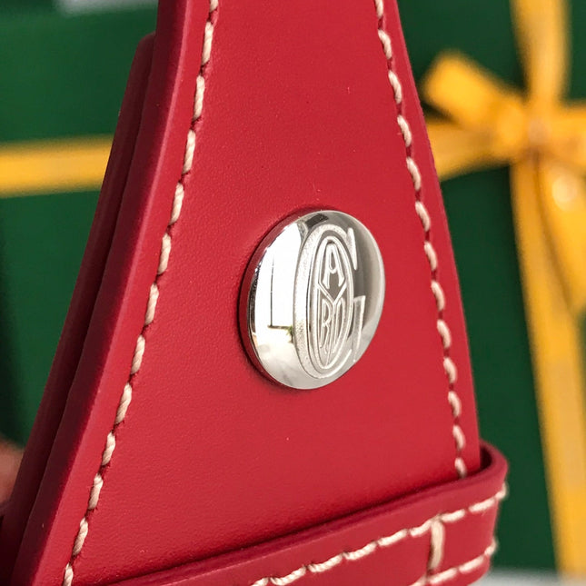 GOYA 26S BOEING 25CM IN DARK RED GOYARDINE CANVAS AND CALFSKIN