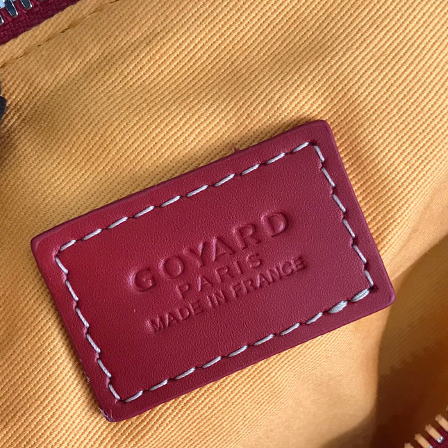 GOYA 26S BOEING 25CM IN DARK RED GOYARDINE CANVAS AND CALFSKIN