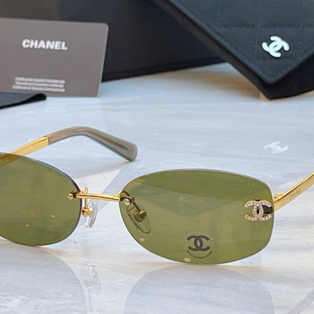 CHANEL RECTANGLE SUNGLASSES IN METAL 941998