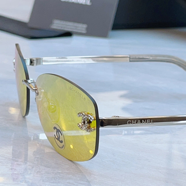 CHANEL RECTANGLE SUNGLASSES IN METAL 941998