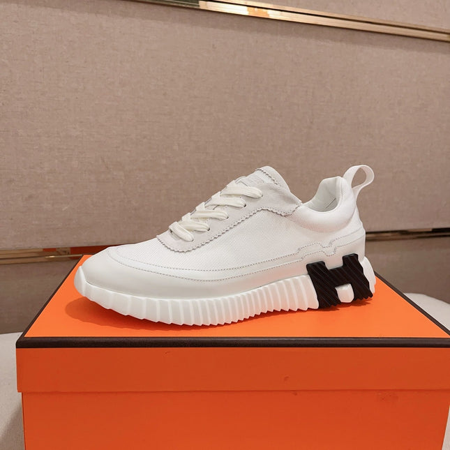 HM BOUNCING SNEAKER WHITE CALFSKIN