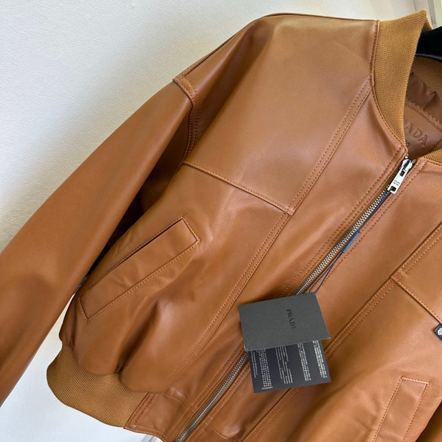 PRADA 26S LEATHER JACKET 1074