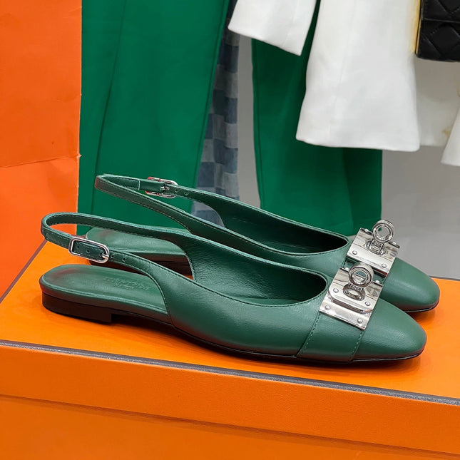 INNOCENTE SLINGBACK CASTLETON GREEN CALKSIN