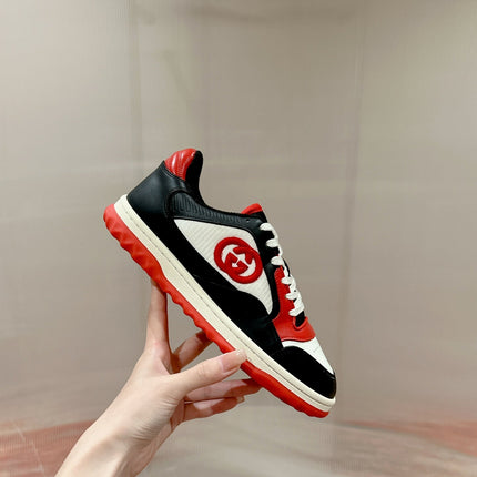 GUCCI 26S SNEAKERS IN MUTILCOLOR CALFSKIN WITH LOGO