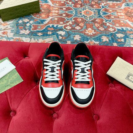 GUCCI 26S SNEAKERS IN MUTILCOLOR CALFSKIN WITH LOGO