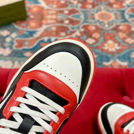 GUCCI 26S SNEAKERS IN MUTILCOLOR CALFSKIN WITH LOGO