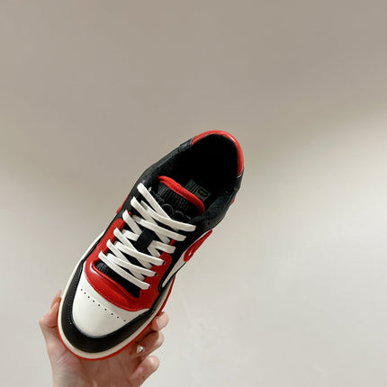 GUCCI 26S SNEAKERS IN MUTILCOLOR CALFSKIN WITH LOGO