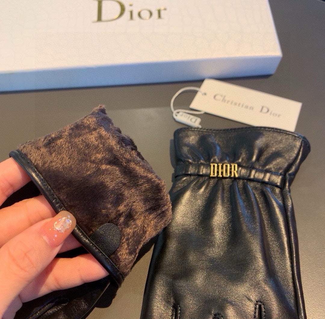 LAMBSKIN GLOVES BLACK 458587