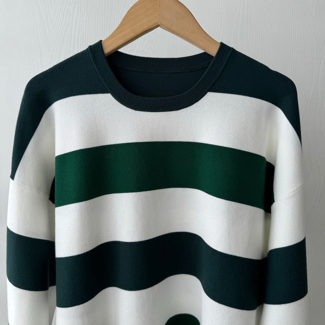 MAX MARA 25S LONG-SLEEVE STRIPED SWEATER 128