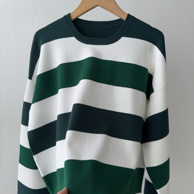 MAX MARA 25S LONG-SLEEVE STRIPED SWEATER 128