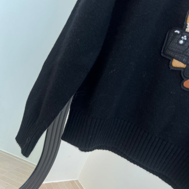 RALPH LAUREN 25S EMBROIDERED BEAR KNITTED SWEATER 252