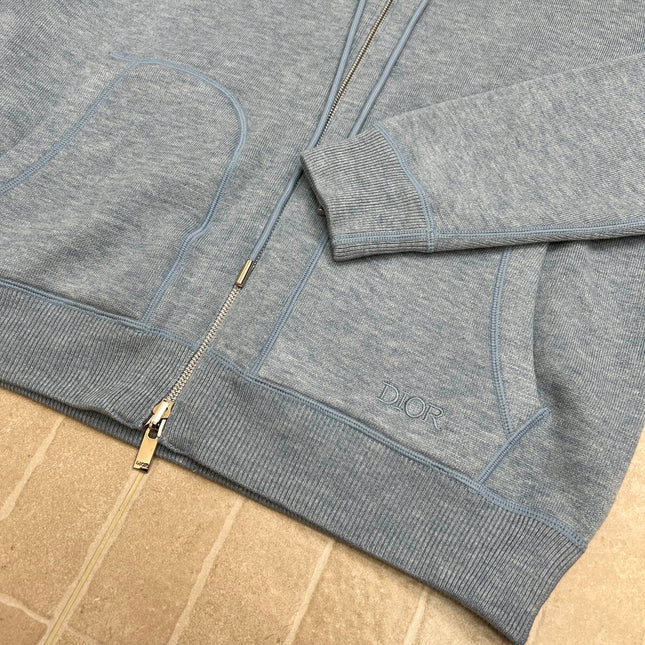 DIOR 25S HOODED ZIP-UP CARDIGAN 684