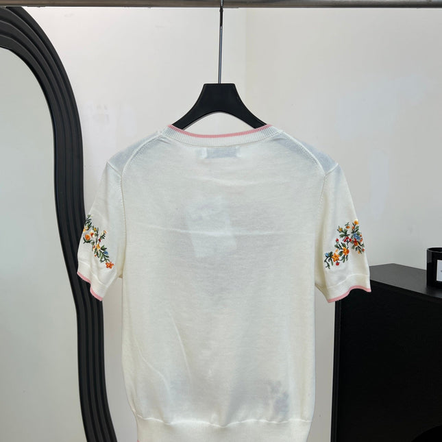 DIOR 26S SHORT-SLEEVED KNIT T-SHIRT 950