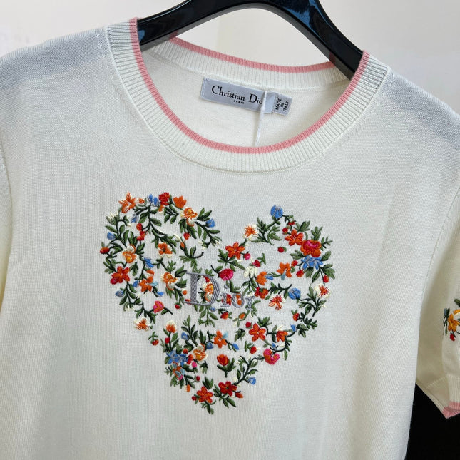 DIOR 26S SHORT-SLEEVED KNIT T-SHIRT 950