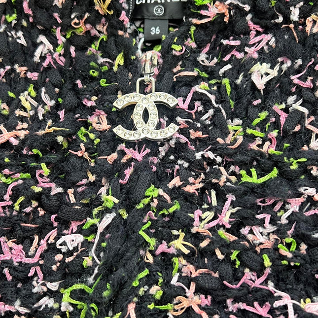 CHANEL 26S PRINTED KNIT JACKET 955