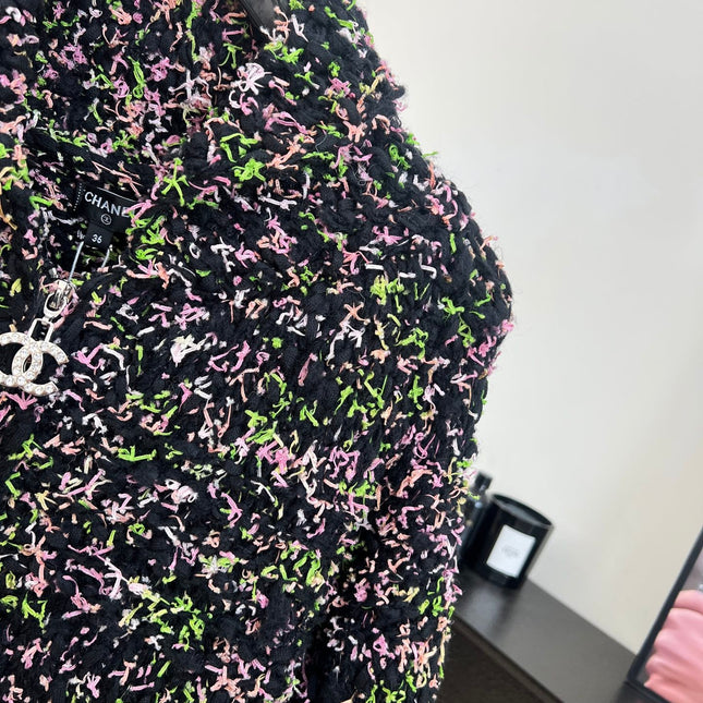 CHANEL 26S PRINTED KNIT JACKET 955