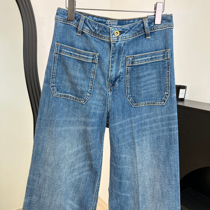 RALPH LAUREN 26S RETRO WIDE-LEG JEANS 536