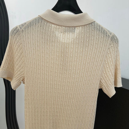 RALPH LAUREN 26S SHORT SLEEVE KNIT POLO TOP 495