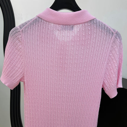 RALPH LAUREN 26S SHORT SLEEVE KNIT POLO TOP 494